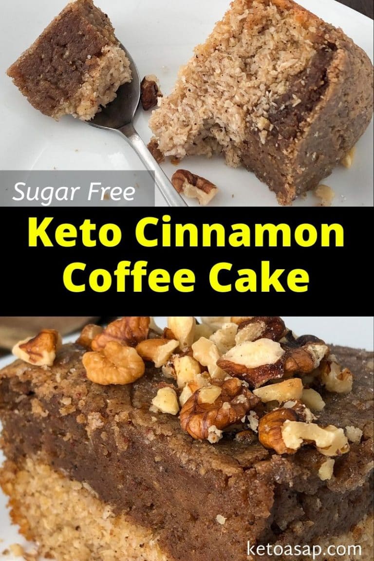 Easy Keto Cinnamon Coffee Cake Sugar Free Low Carb Recipe KetoASAP
